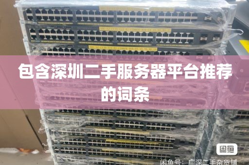 包含深圳二手服务器平台推荐的词条