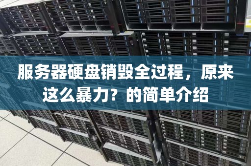 服务器硬盘销毁全过程，原来这么暴力？的简单介绍