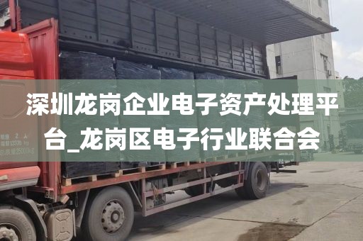 深圳龙岗企业电子资产处理平台_龙岗区电子行业联合会